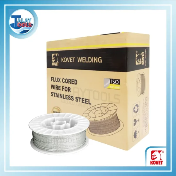 ลวดเชื่อมสแตนเลสฟลักซ์คอร์ไวร์ (MIG) KOVET E308LT1-1 (1.2 mm.) 12.5 kg.