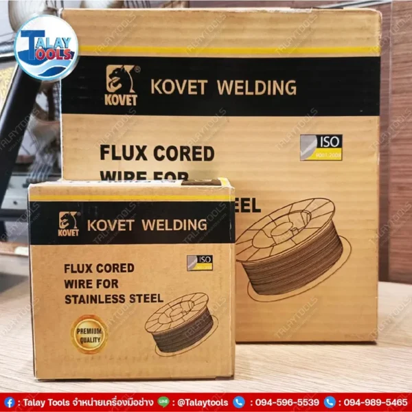ลวดเชื่อมสแตนเลสฟลักซ์คอร์ไวร์ (MIG) KOVET E308LT1-1 (1.2 mm.) 12.5 kg. - Image 4