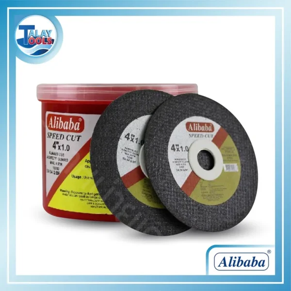 แผ่นตัดเหล็กและสแตนเลส Alibaba รุ่น Speed CUT 4" หนา 1 มม. (1 กล่อง/30 แผ่น)