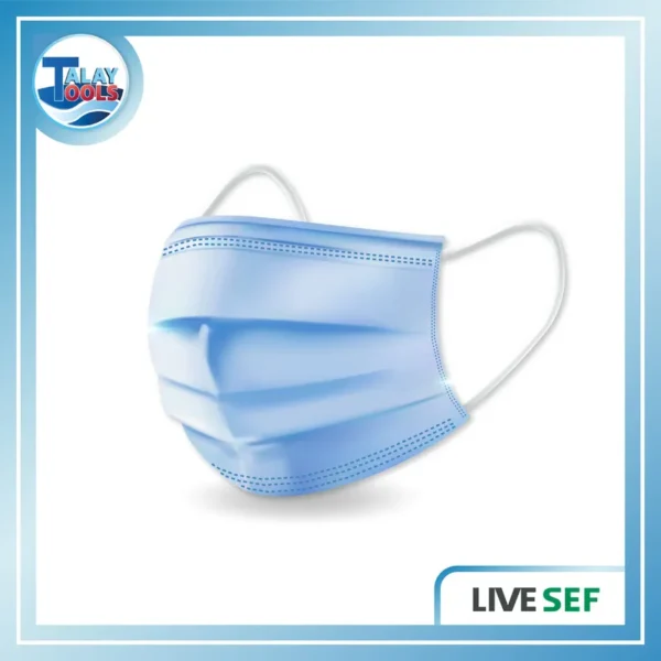 LIVE SEF หน้ากากอนามัย สีฟ้า 50 ชิ้น/กล่อง - Image 2
