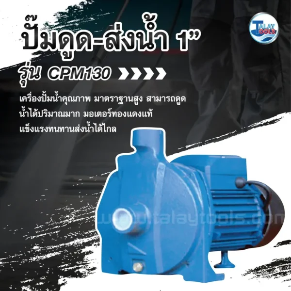 ปั๊มดูด-ส่งน้ำ NOBLE รุ่น CPM130 ขนาด 1" - Image 2