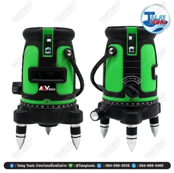 เลเซอร์วัดระดับ 5 เส้น แสงสีเขียว SET ADV BG 660nm 150mw 5beams - Image 2