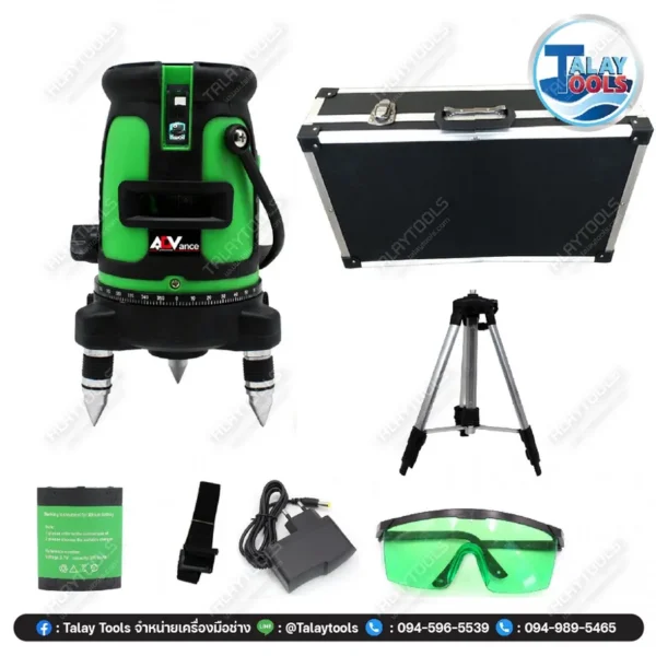 เลเซอร์วัดระดับ 5 เส้น แสงสีเขียว SET ADV BG 660nm 150mw 5beams - Image 7