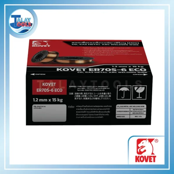 ลวดเชื่อมเหล็กเหนียวแก๊สซีโอทู KOVET ER70S-6 ECO ขนาด 1.2 - Image 4