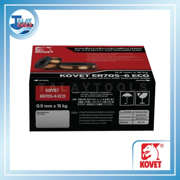 ลวดเชื่อมเหล็กเหนียวแก๊สซีโอทู KOVET ER70S-6 ECO ขนาด 0.9 - Image 4