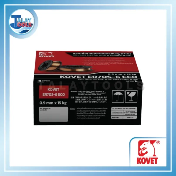 ลวดเชื่อมเหล็กเหนียวแก๊สซีโอทู KOVET ER70S-6 ECO ขนาด 0.9 - Image 5