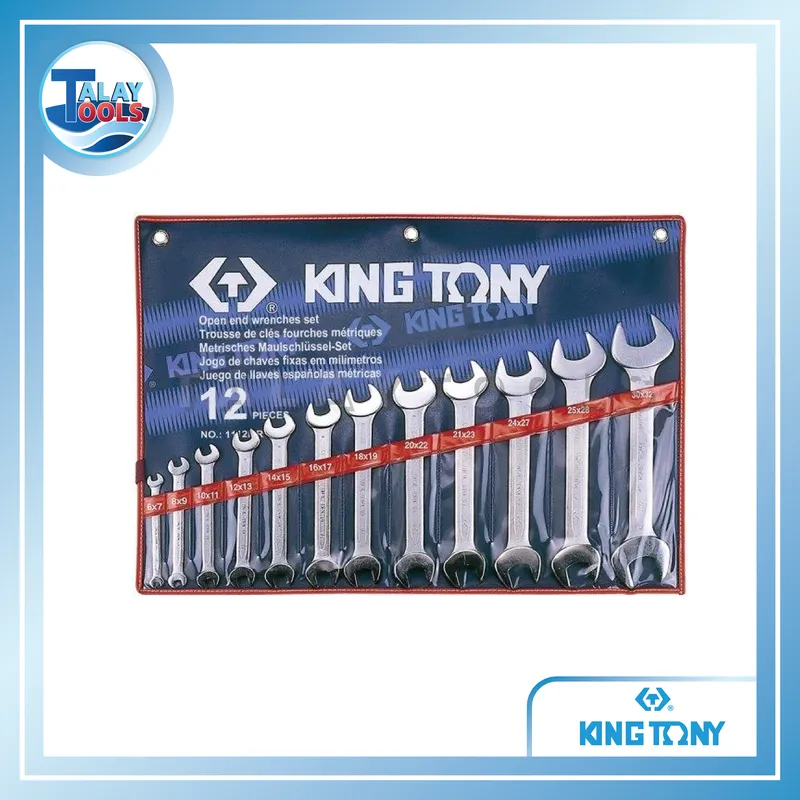 ชุดประแจปากตาย KINGTONY 1112MR ประแจปากตาย 12 ตัวชุด | เครื่องมือช่างยนต์ | ประแจคุณภาพสูง 6 ภาพชุดประแจปากตาย KINGTONY 1112MR (12 อัน) โครเมียมวานาเดียม บรรจุในซองผ้าม้วน สำหรับงานช่างยนต์และช่างทั่วไป