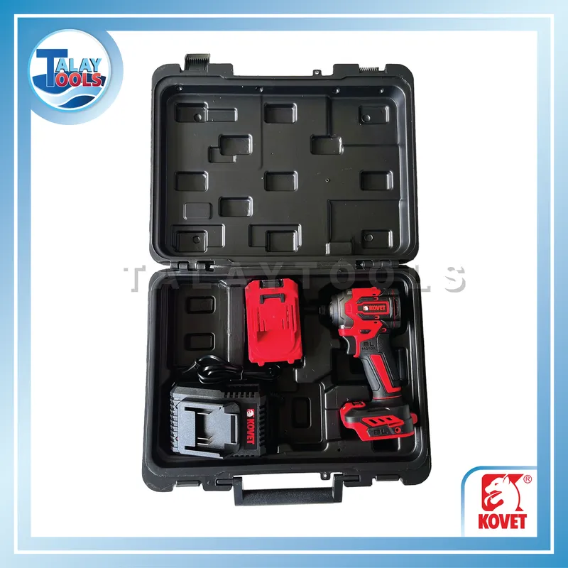 KOVET ไขควงกระแทก/ไร้สาย พร้อมแบต รุ่น KD7811 (21V) 8 กล่องเครื่องมือ KOVET ไขควงกระแทกไร้สาย พร้อมแบตเตอรี่ลิเธียมไอออน รุ่น KD7811 (21V)