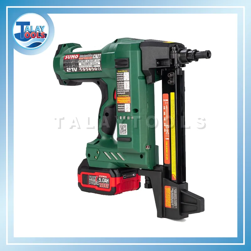 ปืนยิงตะปูคอนกรีตไร้สาย รุ่น CN27 SUMO ยิงได้ 5 แบบ 8 ปืนยิงตะปูคอนกรีตไร้สาย SUMO รุ่น CN27 (SUMO Cordless Concrete Gas Nailer - Model CN27)