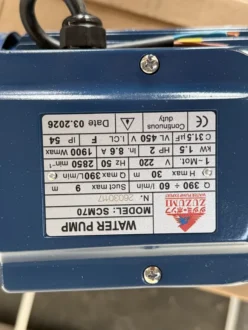 ZUZUMI SCM70 ปั๊มน้ำหอยโข่ง 2HP/220V