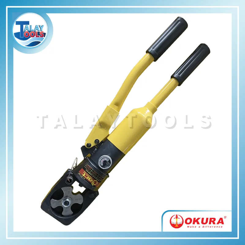 OKURA ACT-150A คีมหนีบสายไฮดรอลิค 10T หัวจิก 6 OKURA ACT-150A คีมหนีบสายไฮดรอลิค 10T หัวจิก
