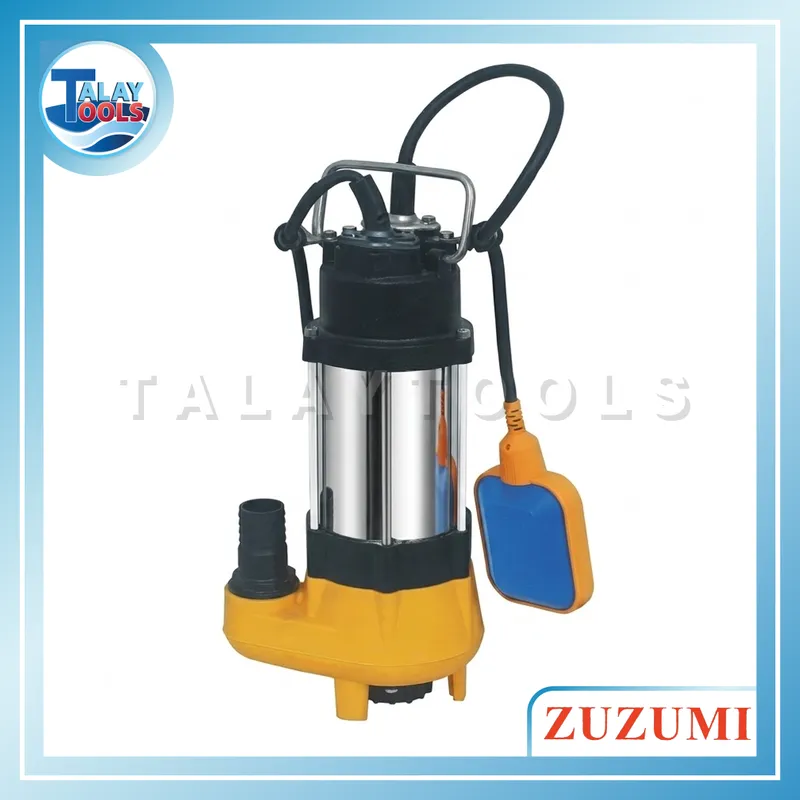 ZUZUMI WQ-180F ปั๊มแช่ดูดโคลนตัวเรือนสแตนเลส มีสวิทช์ลูกลอย 180W 6 ZUZUMI WQ-180F ปั๊มแช่ดูดโคลนตัวเรือนสแตนเลส มีสวิทช์ลูกลอย 180W