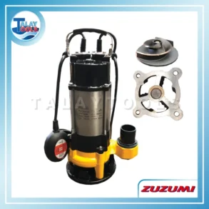 ZUZUMI WQK-750F/QG ปั๊มแช่ดูดโคลน ใบพัดตัด ตัวเรือนสแตนเลส
