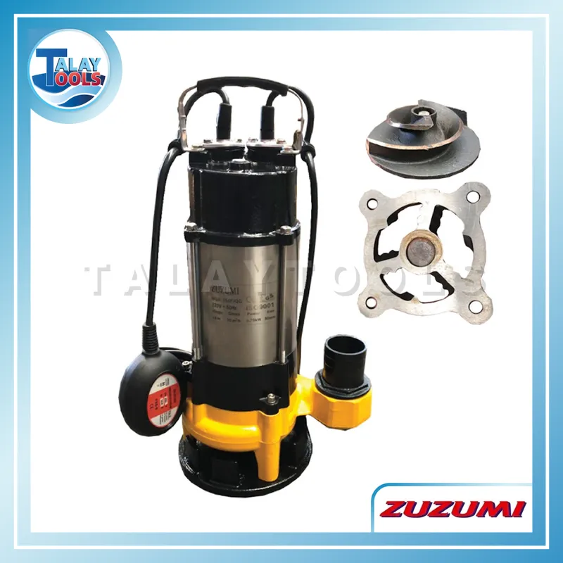 ZUZUMI WQK-750F/QG ปั๊มแช่ดูดโคลน ใบพัดตัด ตัวเรือนสแตนเลส 6 ZUZUMI WQK-750F/QG ปั๊มแช่ดูดโคลน ใบพัดตัด ตัวเรือนสแตนเลส